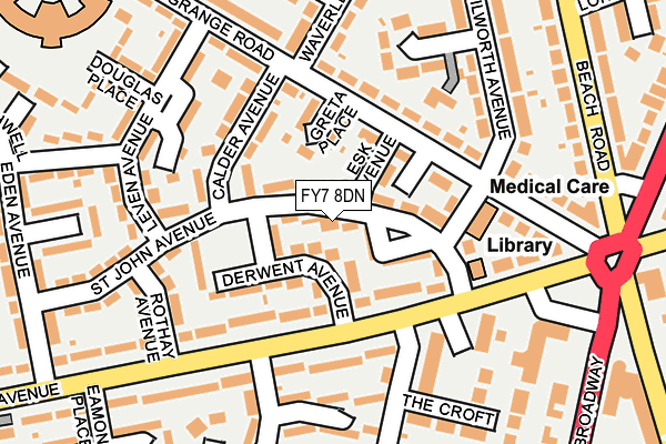 FY7 8DN map - OS OpenMap – Local (Ordnance Survey)