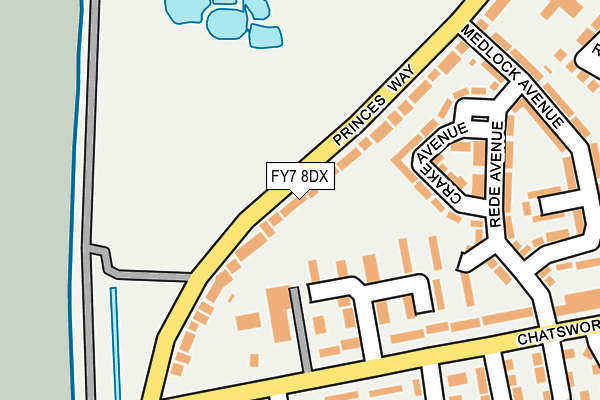 FY7 8DX map - OS OpenMap – Local (Ordnance Survey)