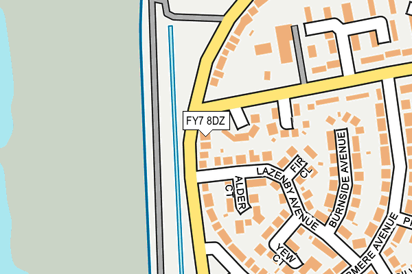 FY7 8DZ map - OS OpenMap – Local (Ordnance Survey)