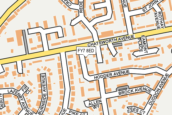 FY7 8ED map - OS OpenMap – Local (Ordnance Survey)