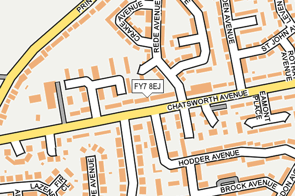FY7 8EJ map - OS OpenMap – Local (Ordnance Survey)