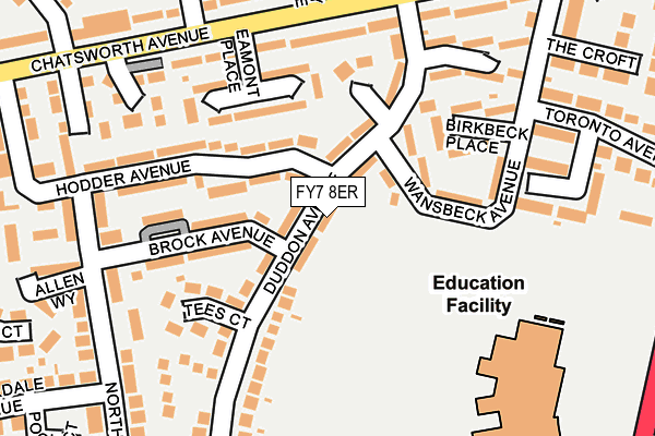 FY7 8ER map - OS OpenMap – Local (Ordnance Survey)