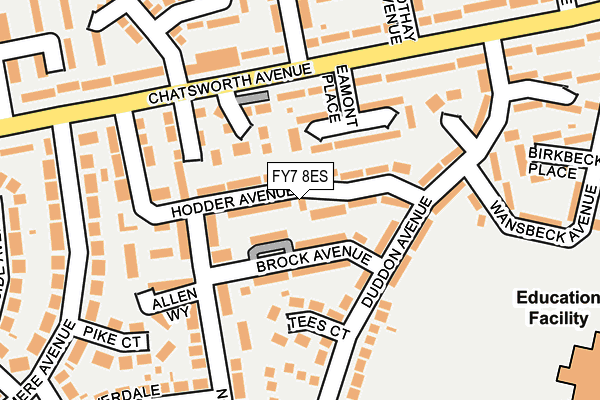 FY7 8ES map - OS OpenMap – Local (Ordnance Survey)