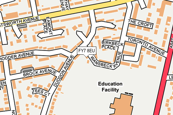 FY7 8EU map - OS OpenMap – Local (Ordnance Survey)