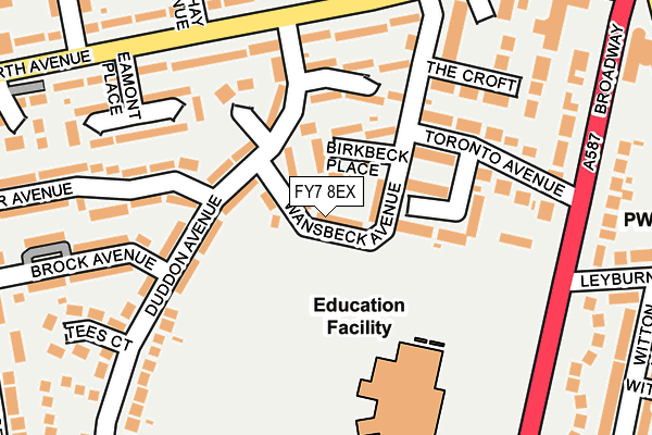 FY7 8EX map - OS OpenMap – Local (Ordnance Survey)