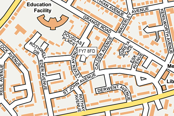FY7 8FD map - OS OpenMap – Local (Ordnance Survey)