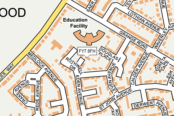 FY7 8FH map - OS OpenMap – Local (Ordnance Survey)