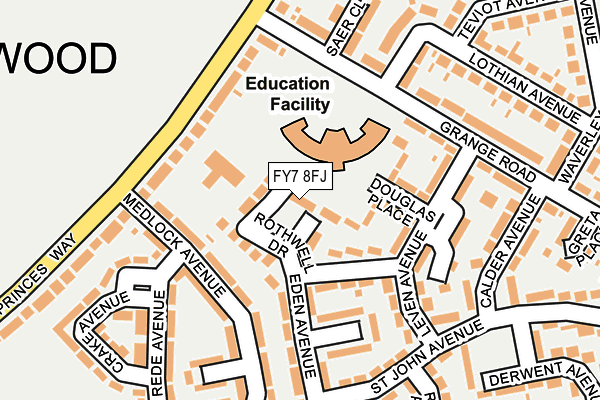 FY7 8FJ map - OS OpenMap – Local (Ordnance Survey)