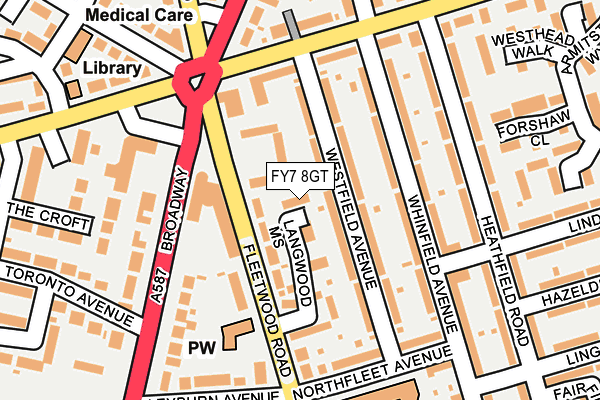 FY7 8GT map - OS OpenMap – Local (Ordnance Survey)