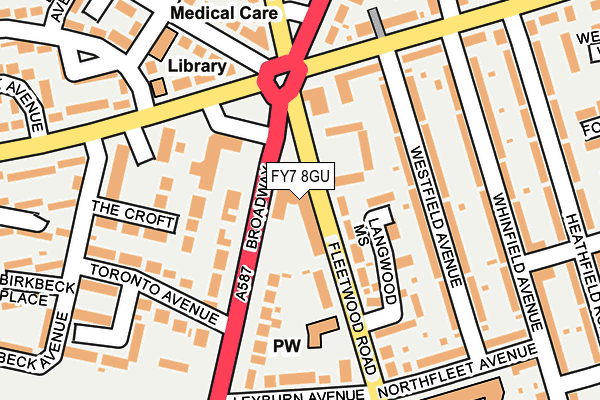FY7 8GU map - OS OpenMap – Local (Ordnance Survey)