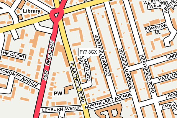 FY7 8GX map - OS OpenMap – Local (Ordnance Survey)