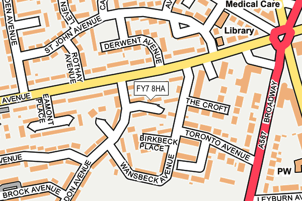 FY7 8HA map - OS OpenMap – Local (Ordnance Survey)