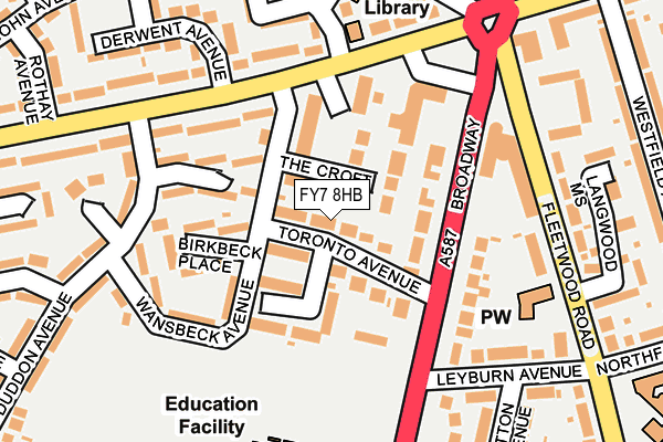 FY7 8HB map - OS OpenMap – Local (Ordnance Survey)