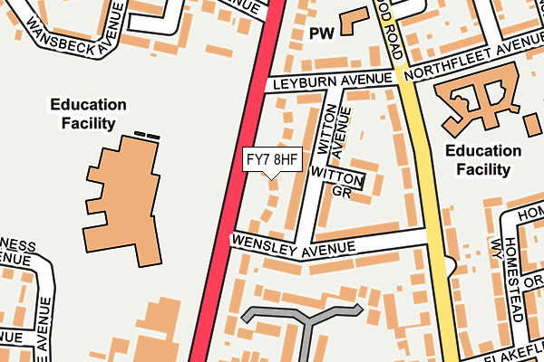 FY7 8HF map - OS OpenMap – Local (Ordnance Survey)