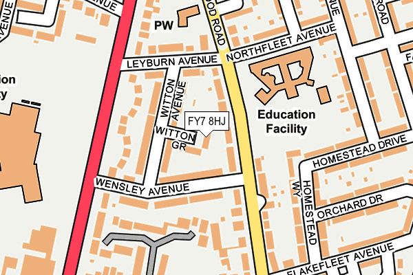 FY7 8HJ map - OS OpenMap – Local (Ordnance Survey)