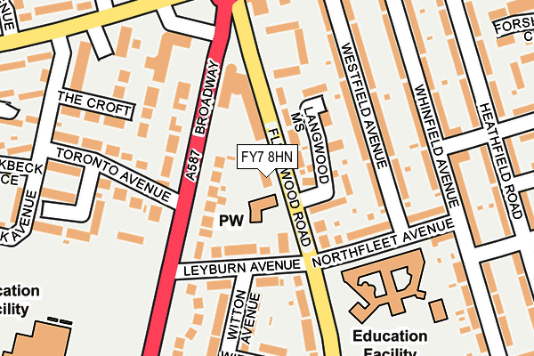 Map of J ENGLISH TRANSPORT LTD at local scale