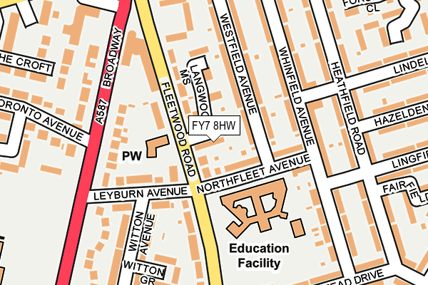 FY7 8HW map - OS OpenMap – Local (Ordnance Survey)