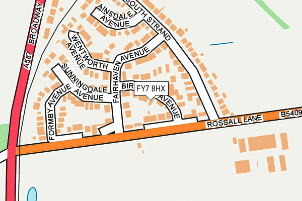 FY7 8HX map - OS OpenMap – Local (Ordnance Survey)