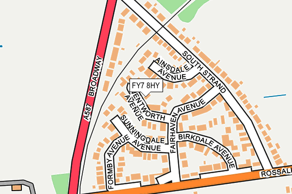 FY7 8HY map - OS OpenMap – Local (Ordnance Survey)