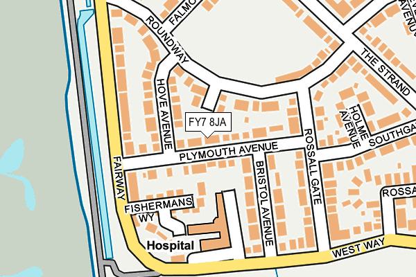 FY7 8JA map - OS OpenMap – Local (Ordnance Survey)