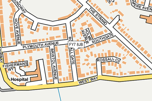 FY7 8JB map - OS OpenMap – Local (Ordnance Survey)