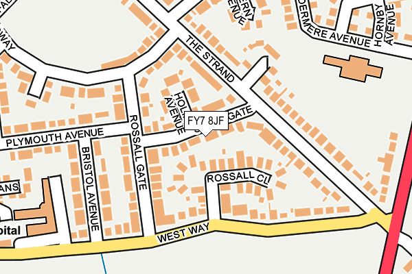FY7 8JF map - OS OpenMap – Local (Ordnance Survey)