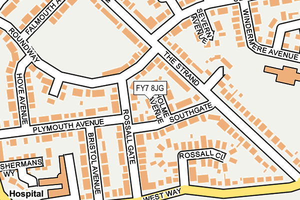 FY7 8JG map - OS OpenMap – Local (Ordnance Survey)