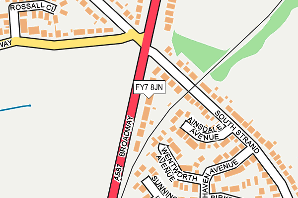 FY7 8JN map - OS OpenMap – Local (Ordnance Survey)