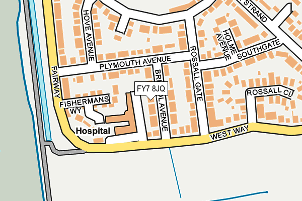 FY7 8JQ map - OS OpenMap – Local (Ordnance Survey)