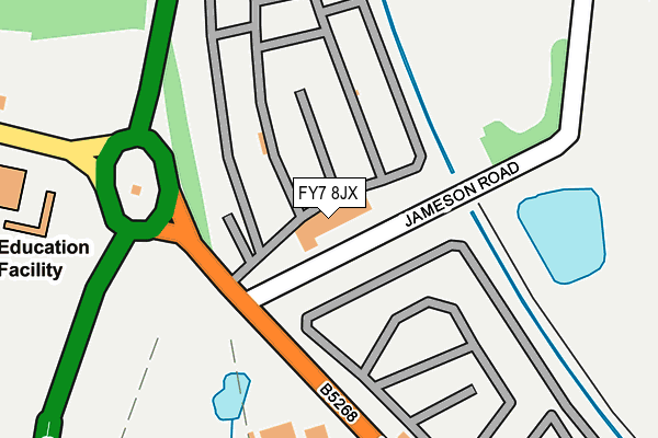 FY7 8JX map - OS OpenMap – Local (Ordnance Survey)