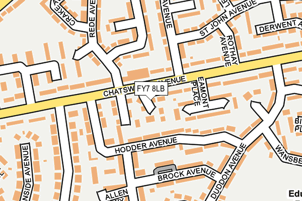FY7 8LB map - OS OpenMap – Local (Ordnance Survey)