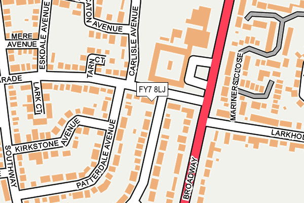 FY7 8LJ map - OS OpenMap – Local (Ordnance Survey)