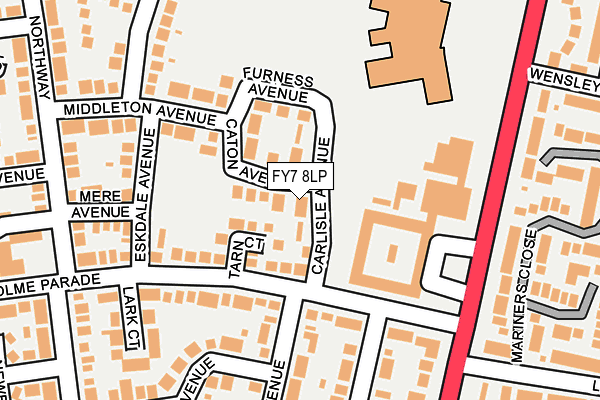 FY7 8LP map - OS OpenMap – Local (Ordnance Survey)