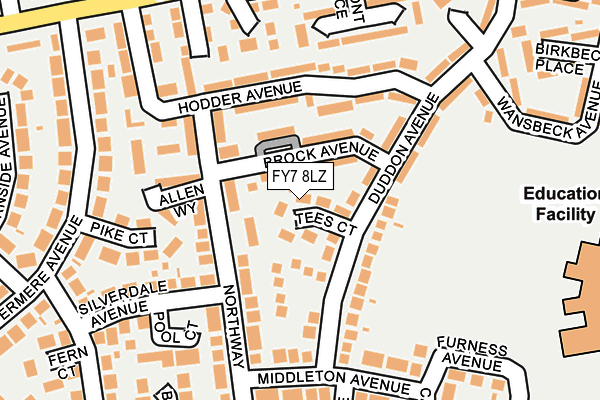 FY7 8LZ map - OS OpenMap – Local (Ordnance Survey)