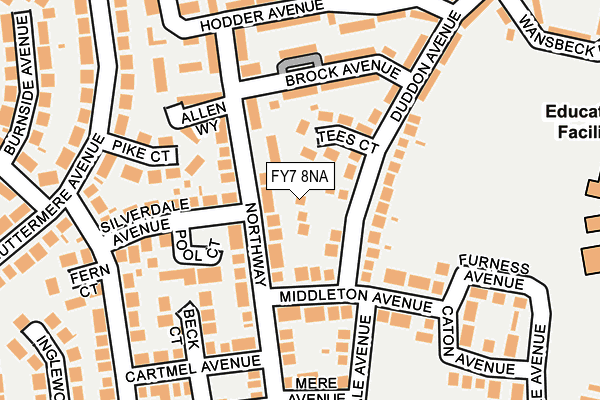 FY7 8NA map - OS OpenMap – Local (Ordnance Survey)