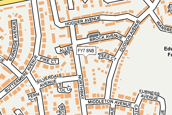 FY7 8NB map - OS OpenMap – Local (Ordnance Survey)