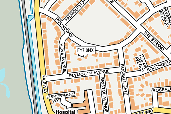 FY7 8NX map - OS OpenMap – Local (Ordnance Survey)