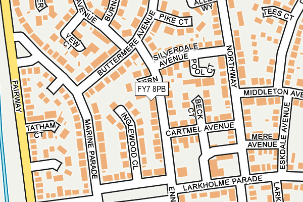 FY7 8PB map - OS OpenMap – Local (Ordnance Survey)