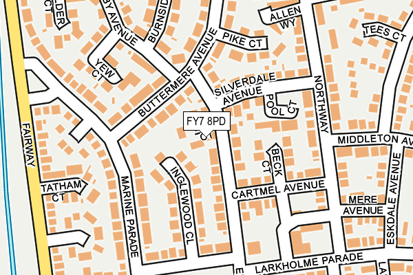 FY7 8PD map - OS OpenMap – Local (Ordnance Survey)
