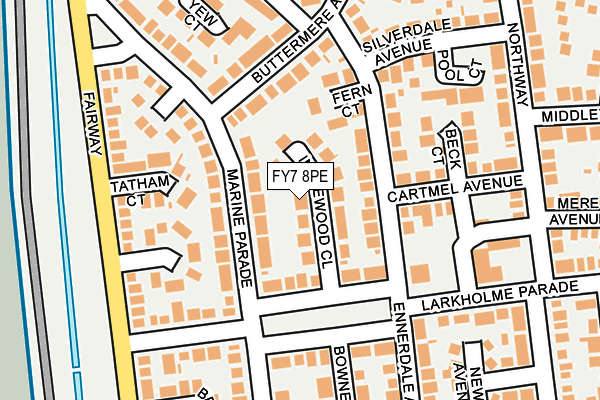 FY7 8PE map - OS OpenMap – Local (Ordnance Survey)