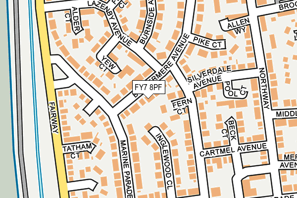 FY7 8PF map - OS OpenMap – Local (Ordnance Survey)