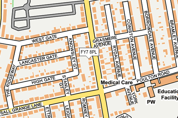 FY7 8PL map - OS OpenMap – Local (Ordnance Survey)