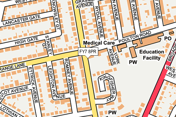 FY7 8PR map - OS OpenMap – Local (Ordnance Survey)