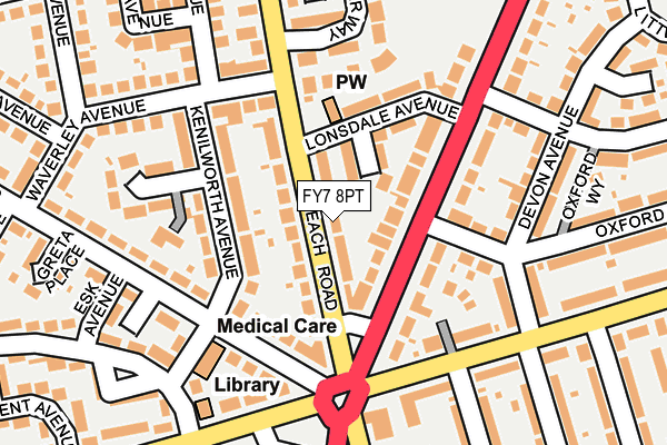 FY7 8PT map - OS OpenMap – Local (Ordnance Survey)