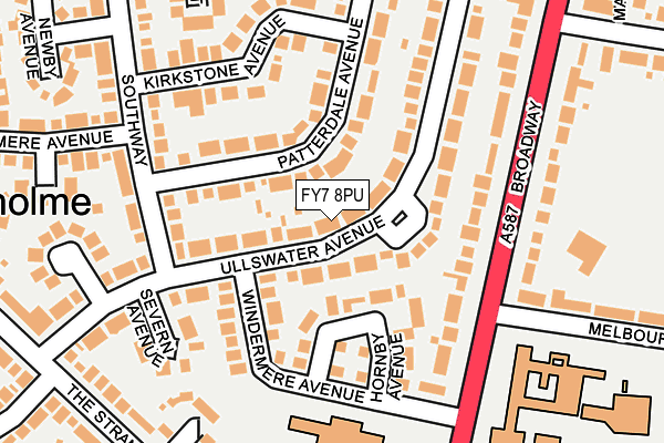FY7 8PU map - OS OpenMap – Local (Ordnance Survey)