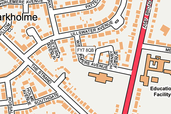 FY7 8QB map - OS OpenMap – Local (Ordnance Survey)