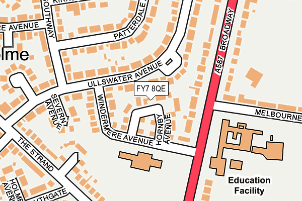 FY7 8QE map - OS OpenMap – Local (Ordnance Survey)
