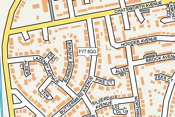 FY7 8QG map - OS OpenMap – Local (Ordnance Survey)