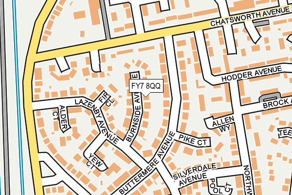 FY7 8QQ map - OS OpenMap – Local (Ordnance Survey)