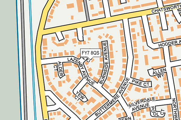 FY7 8QS map - OS OpenMap – Local (Ordnance Survey)